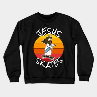 Christian Skateboarder, Jesus Skates Crewneck Sweatshirt